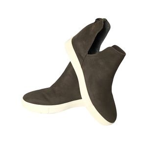 Steven Madden Canares Grey Leather Casual Ankle Shoes 8.5